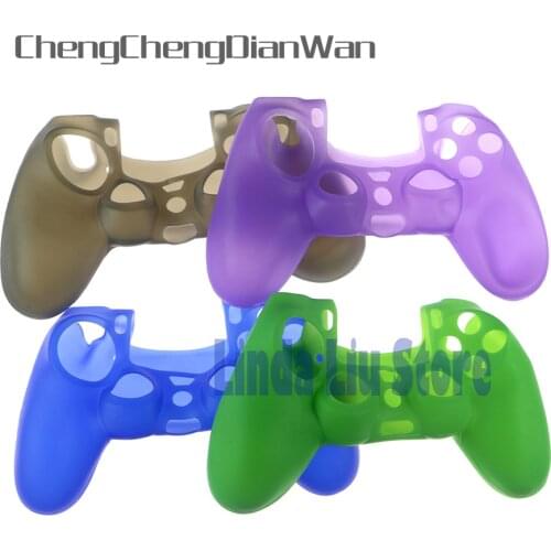 ChengChengDianWan 50pcs/lot Soft Silicone Case Cover Protection case for PS4 game Controller for sony Playstation 4 Case