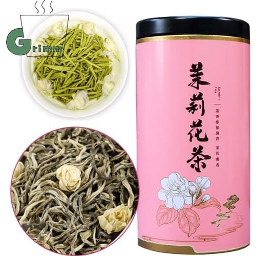 Jasmine Flower Green Cha Tea Loose Leaf Mo Li Piao Xue Jasmine Mixed with Green Chinese Tea 250g/can Gift