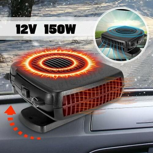 2 in 1 150W Car Heater Cooler Fan Car Dryer Windshield Demister Defroster Camper Car Accessories