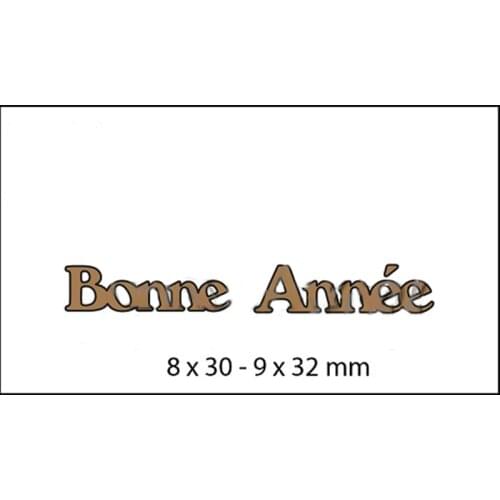 French Words Happy new year Metal Cutting Dies Stencils Letters 2019 for DIY Scrapbooking Decorative Embossing Paper Card Crafts