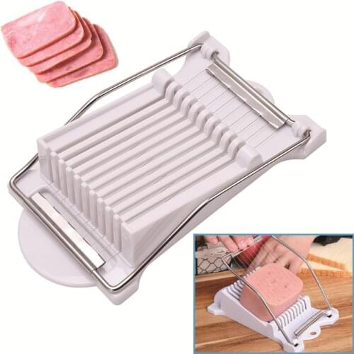 Hot Stainless Steel Luncheon Meat Slicer Multifunction Manual Egg Cutter Vegetable Fruit Ham Sushi Cutter Kitchen Cooking Tools
