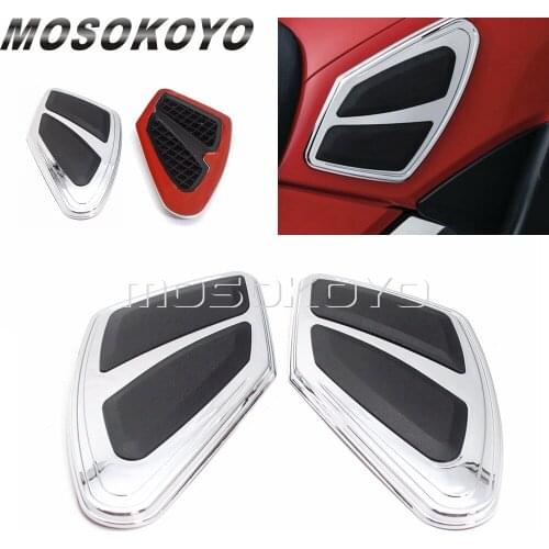 Chrome Motorcycle Knee Panel Fairing Side Cover Case Decoration for Honda Goldwing GL 1800 GL1800 & F6B Models 2012-2017