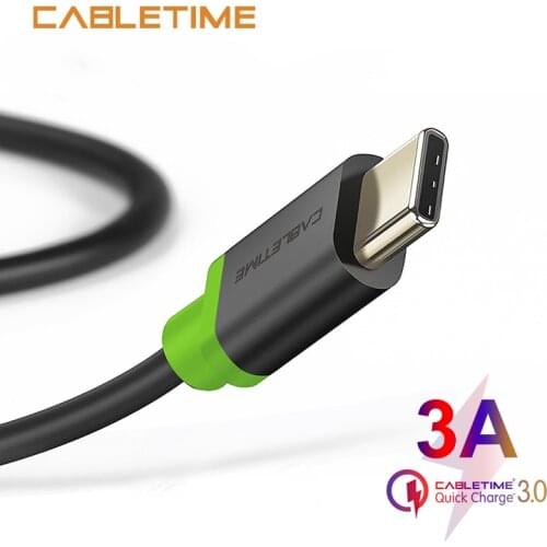 Cabletime USB Type C Cable 3A Fast Charging Cable USB2.0 Data Sync Cable for Samsung Galaxy S9 Plus Note 9 Xiaomi Oneplus 6 N036