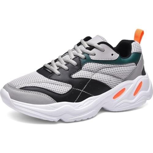 Fashion Mens Casual Shoes Lace-up Man Footwears Lightweight Comfortable Breathable Sport Shoes Men Sneakers Big Size 46
