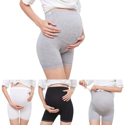 Leggings Maternity Safety Pants For Pregnant Womens Maternity Shapewear Mid-Thigh Pettipant Seamless Soft Abdomen Underwear