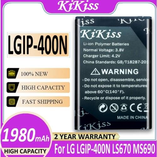 LGIP-400N Phone Battery for LG GX500.GM750,GT540,GT500S,p505,p506,LW690,us760,vm670.P500, P503 LGIP 400N LGIP400N 1980mAh