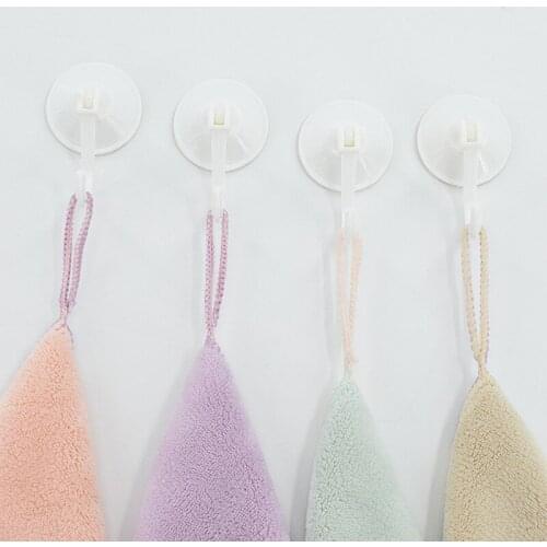 Fashion 4 Vacuum Suction Cup Sucker Shower Towel Kitchen Bathroom Wall Door Hook Hanger