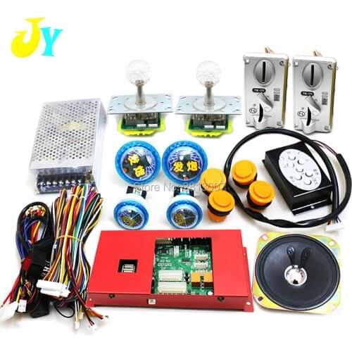 Fish Hunter Game DIY Set Arcade Kit 20 English Games Fishing Game board LED joystick Push button Coin Acceptor Power S