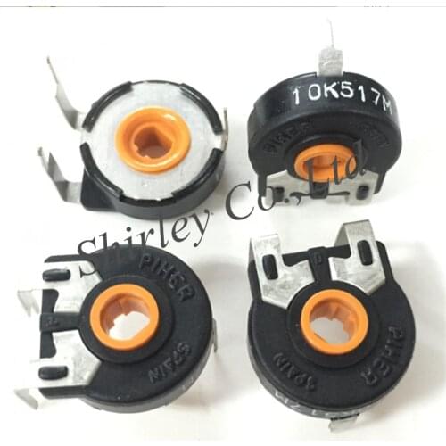 100% new Original Imported Spanish PIHER potentiometer PT15TV17-103A2020 horizontal 10K oval hole wide foot switch