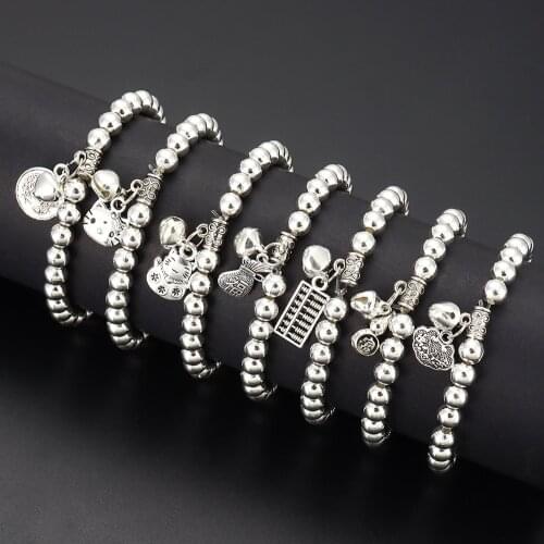 2021 New Fashion Men Bracelet Trendy Handmade Classic Strand Beaded Bracelet For Men Jewelry Gift Pulsera Hombre