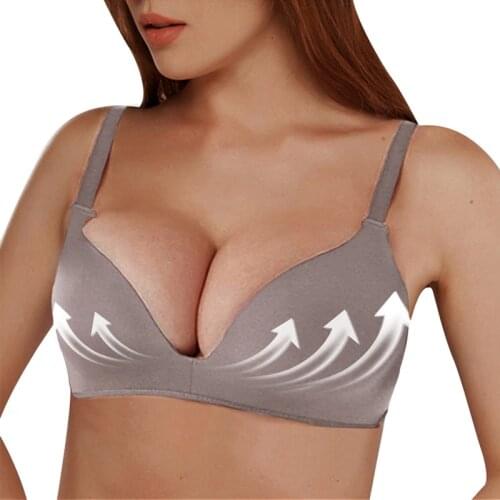 Solid Seamless Wire Free Push Up Bra Soft Bras For Women Double Breasted Sexy Lingerie Comfort Breathable Bralette Dropshipping