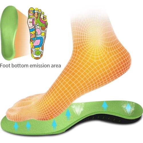 Orthopedic Insoles Shoe for Men Women Plantar Fasciitis Sweat Absorbing Heel Spurs Relieve Foot Pain Orthotic Insole 1 Pair