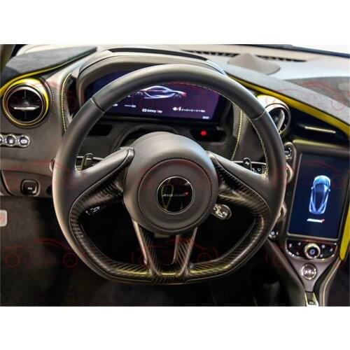 Applied to, McLaren 720S carbon fiber interior trim trim trim trim for Steering Wheel Trim, body cover kit for auto parts