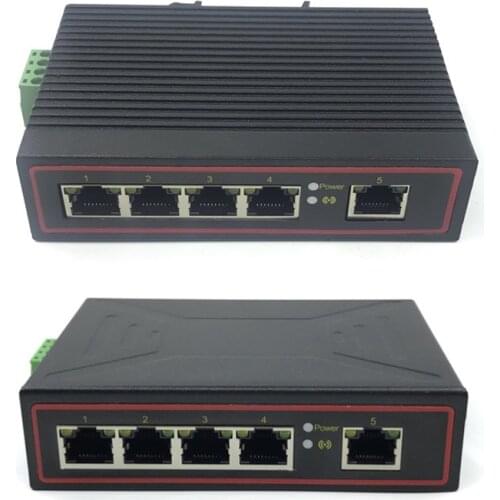 Industrial switch 10/100Mbps 5 port ethernet industrial switch5V-58V 5 port ethernet switch network switch