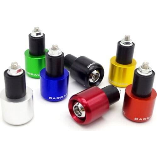 22mm Motorcycle Handlebar Grips Ends Counterweight Fists Plugs Cafe Racer FOR honda steed vfr 800 suzuki gs 500 intruder nmax