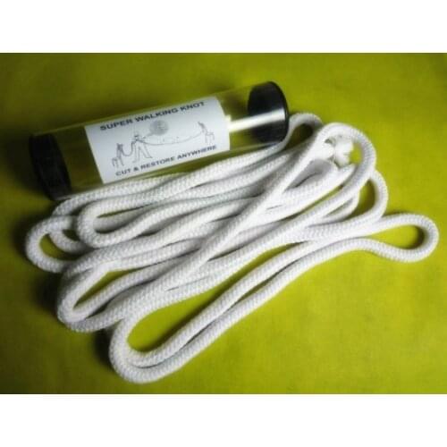 Super Walking Knot - White,Magic Tricks,Rope,Illusion,Funny,Gimmick,Mentalism,Stage,Classic Toys,Joke,Gadgets,Magician Ropes
