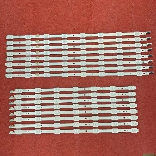 16pcs/set LED Strip For Samsung UE55HU7100U UE55HU7200 UE55HU7100 UE55HU7205 UN55HU7250 BN96-33494A 33493A DCGE-550DCA 550DCB-R5