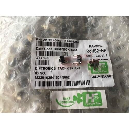 Taiwan Yuanda DIP 3*6*5 with bracket touch switch horizontal 2 foot press vertical button micro black