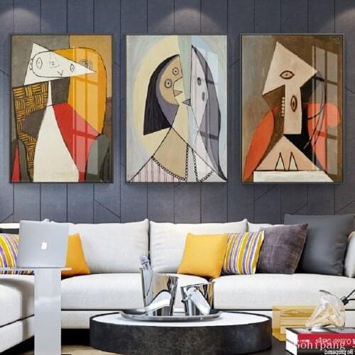 Vintage Abstract Figure Posters Canvas Paintings Printing On Canvas Wall Art Pictures For Living Room Home Decoration