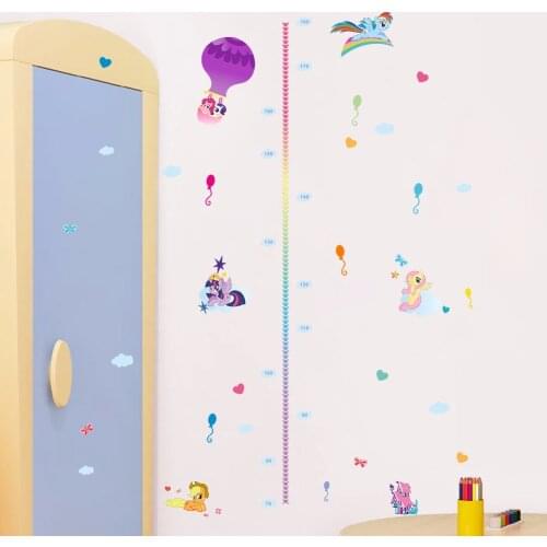 ZOOYOOCute color cartoon Pegasus child baby height measurement growth graph wall stickers children art decoration growth demand
