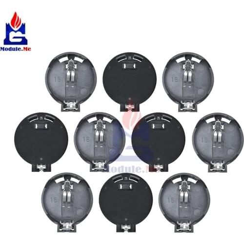 10PCS/Lot CR2025 CR2032 3V Button Coin Cell Battery Holder Socket Box Case GM