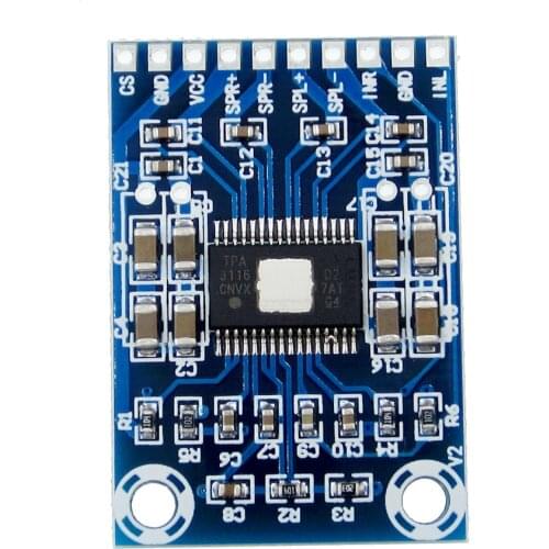 10PCS/LOT DC 12V-24V 2x50W Dual Channel Mini Digital Amplifier D Class 50W+50W TPA3116D2 XH-M562 Amplifier 50W Power Amplifier