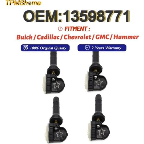 13598771 Tire Pressure Monitoring System 315MHz TPMS Sensor for Buick Cadillac Chevrolet GMC Suzuki Hummer Pontiac Saab Tyre Air
