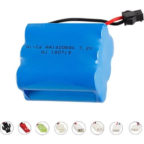 7.2V 1400mah NI-CD Battery T Model For RC toys Car Tanks Trains Robot Boat Guns Ni-CD AA 700mah 7.2V RC Battery toys accessories