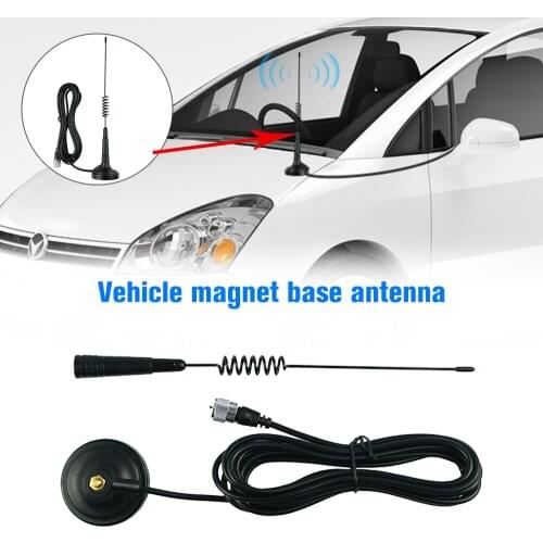 Car CB Radio Antenna Connector 30W 26-28MHz 26MHz 27MHZ Meters Cable Magnet Base for Albrecht AE-6110 CB-27 Citizen Band Radio