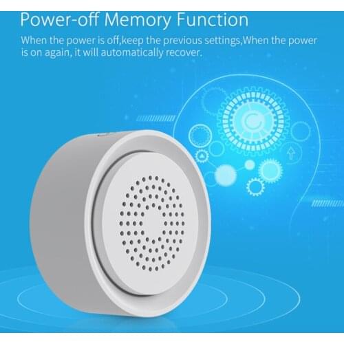Tuya Smart Life Wireless WiFi Siren Alarm Sensor Sound and Light Alarm Siren Human Body Sensor Support Alexa for Home Security