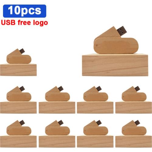 10pcs/lot logo free wood Mini Usb 2.0 Flash pen Drive wood Flash Drive 64gb 32gb 16gb 8gb 4gb 128gb Usb memorandum For wedding