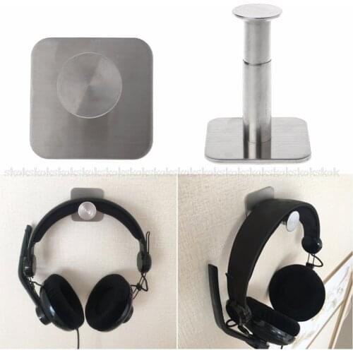 Stainless Steel Headphone Holder Portable Headsets Hanger Universal Mount Hook JUN19 dropshipping