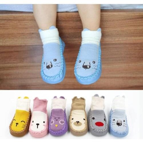 Baby Socks Non-Slip Floor Socks Toddler Girl Boy Shoes Socks Cotton Knitting Soft Soles Children Infant Socks Learning to Walk