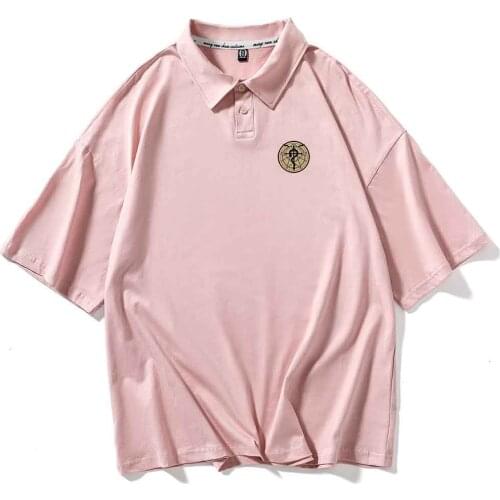 Polo T Shirt for Men Polo Shirts for Men 2021 Graphic T Shirts Streetwear Short Sleeve Summer Casual Loose Solid Color Business