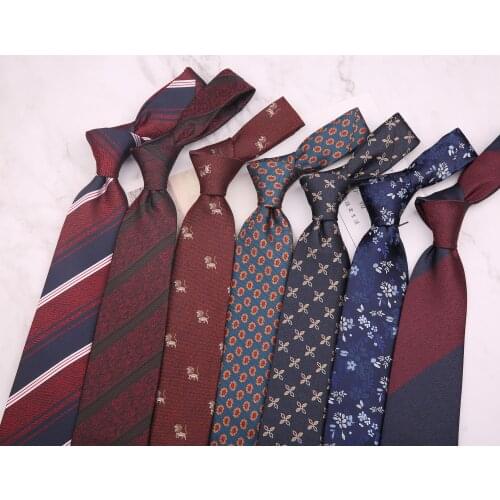 Tie Mens Formal Business Hand 8CM Red Navy Blue Tide New Flower Suit Shop Accessories Wedding groom Photography