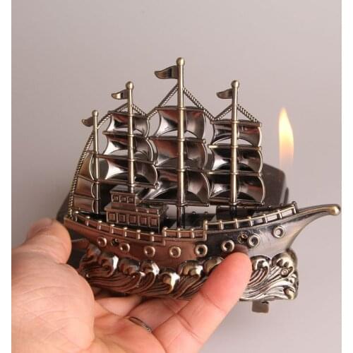 Smooth Sailing Dual-use Ashtray with Lighter Office Decorations Pretty Cool Ashtray Gifts for Boyfriend Smoking Accessories