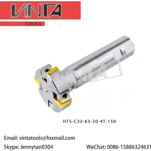 HTS-C40-100-20-8T-150/HTS-C40-125-20-10T-150 three-sided milling cutter cutter grooving cutter T-slot CNC milling cutter