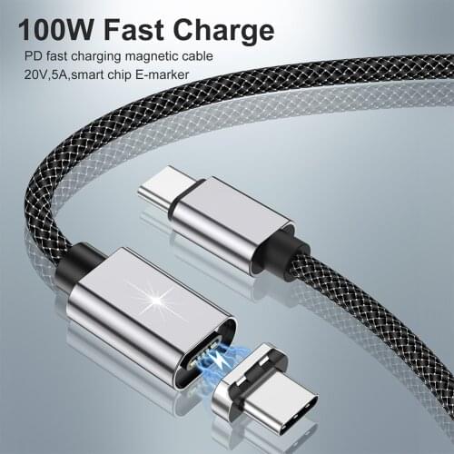 Type C USB Cable Micro USB Port Magnetic Adapter Charger For iPhone Android Magnetic Charger Cable Fast Charging