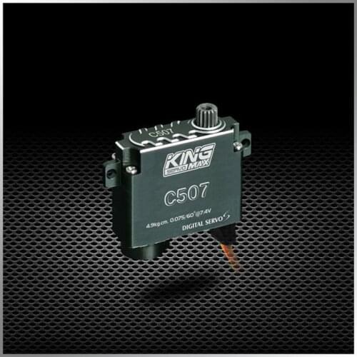 KINGMAX C507 9g 4.9kg.cm digital metal gears mini servos full metal servo steel gear for RC airplane glider