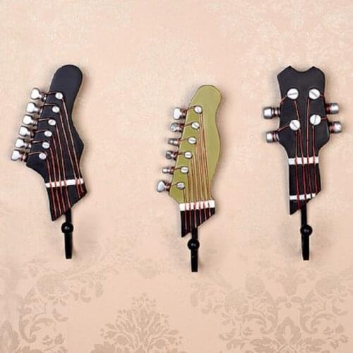 Hanger hook American Country Wind Instruments Creative Hook Resin Violin Clothes and Caps Hook Craft Wall Decoration