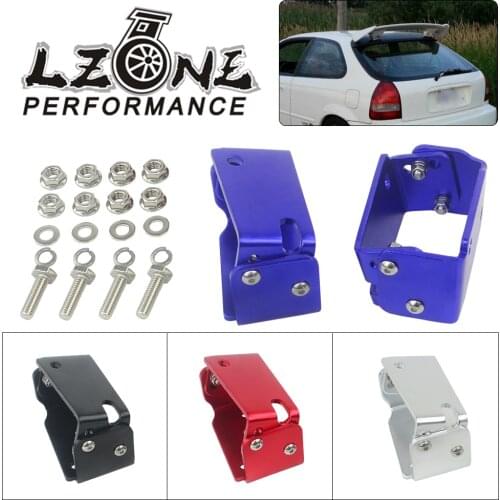 LZONE - For 96-00 Honda Civic EK9 3DR Type R Spoiler CTR Wing Riser Lift Tilt Bracket JR-WSR01