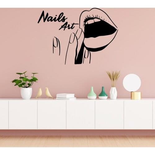 Diy nail salon Decal Removable Vinyl Mural Poster For Kids Rooms Decoration Decoration Accessories
