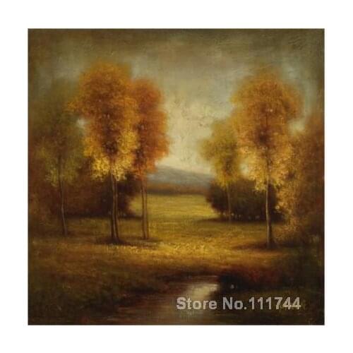 Oil paintings landscape Light and Gold Stream by Pierre Auguste Renoir artwork High quality Hand painted