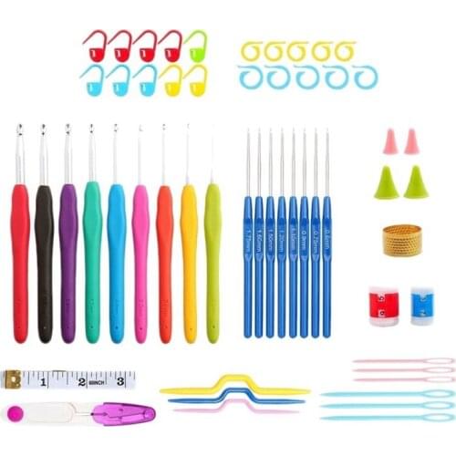 Crochet Hook Set Needles Stitches Knitting Craft Box Crochet Set Weave Yarn Set Crochet Hook and Crochet Accessories