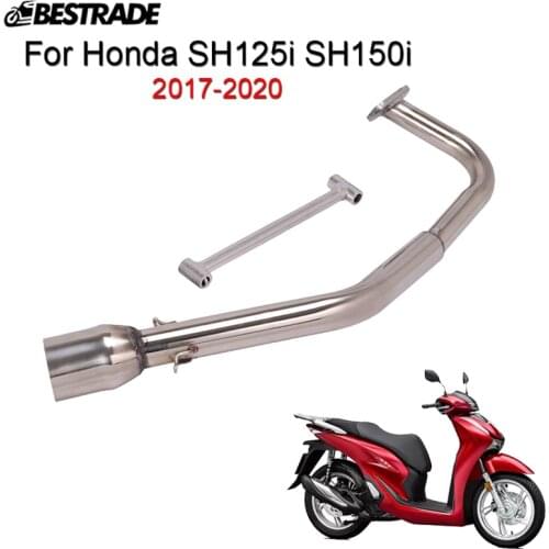 Header Pipe For Honda SH125i SH150i 2017 2018 2019 2020 Motorcycle Exhaust Front Mid Link Pipe Connect Tips Slip 51mm Stainless