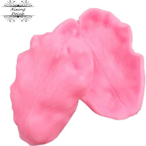 New DIY double petal veil silicone cake mold Sugar Art mold fudge mold fudge cake decoration tools