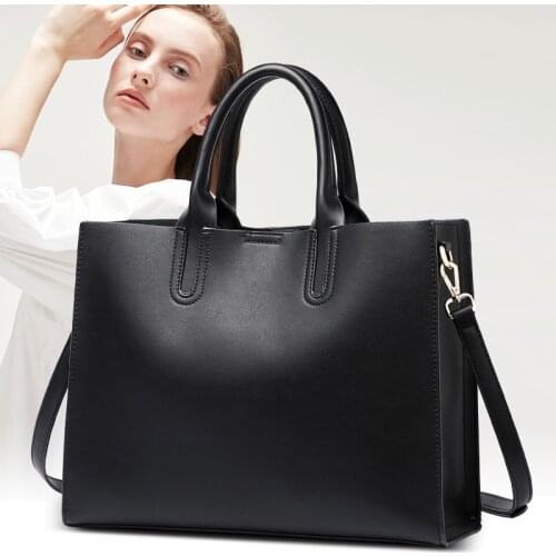 New female bag Europe and the United States OL commuter fashion handbag large capacity lady single shoulder slung big bag