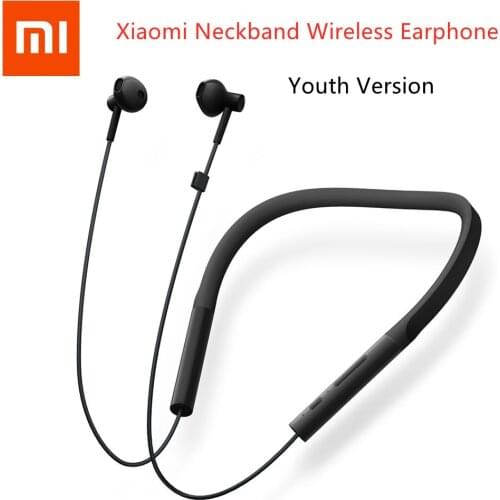 Original Xiaomi Collar Bluetooth Headset Youth Version New Neckband Sports Earphone Half-ear Fast Charge Mi Wireless Headphone
