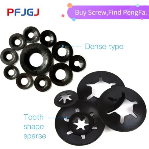 Peng Fa Wholesale Tooth Starlock Push On Locking Washers Speed Clips Fasteners Assortment Kit Quick Speed Locking Washers