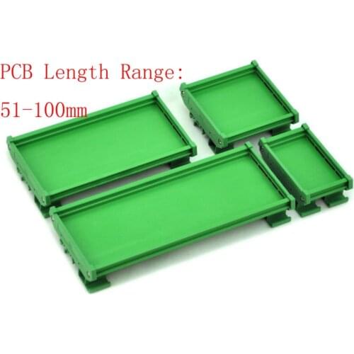 UM107 profile PCB Length range: 51~100mm DIN Rail Mounting Carrier PCB mounting adapter PCB housing